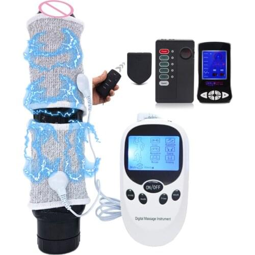 Electric Shock Penis Ring Penis Erection Enhancer Electronic Stimulation Physiotherapy Cock Ring Male Masturbation Delay Ring