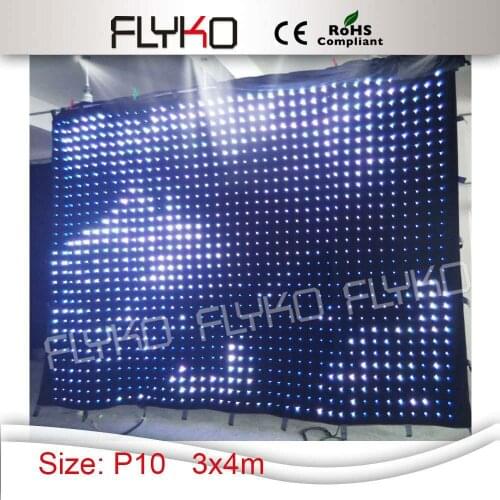 Extravaganza video play DJ/club lighting decorations led soft curtain