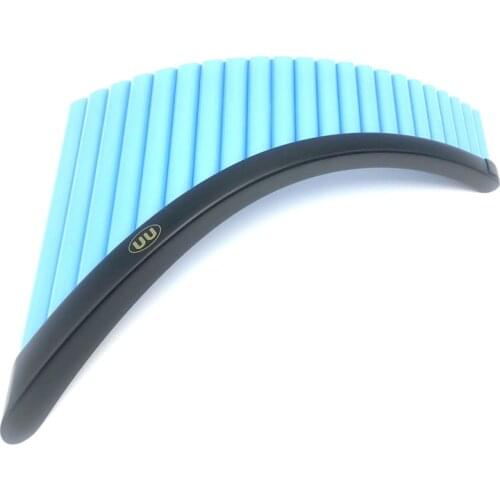 Hot Selling 22 Pipes panflute ABS plastic Romania UU Panpipes G Key Musical Instrumentsr 7 colors Pan flute with Base