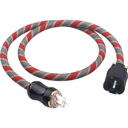 GREYKNIGHT HiFi Audio Power Cable Crystal Copper OCC Wire Audiophile Amplifier Decoder Power Cables UK Plug