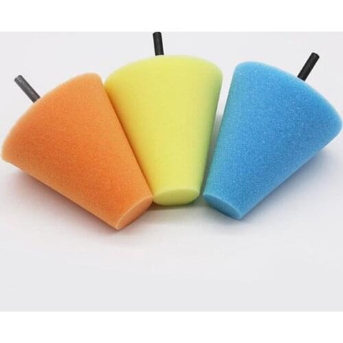 1PC 3 Inch 80mm Polishing Sponge Cone Shaped Polishing Sanding Sponge Pad Cleaning Car Tire Wheel Hub Polishing Disc Power Tools