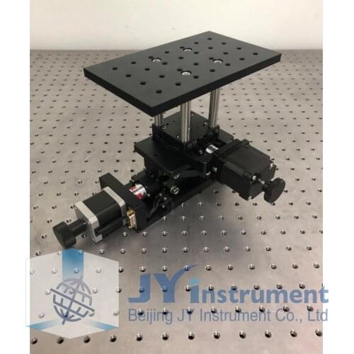 Customized motorized lab jack, goniometer stage