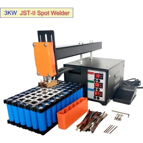 JST-II Spot Welder 3KW High-power Battery Spot Welding Is For18650 Battery Pack Nickel Strip Welding Precision Mini Pulse Welder