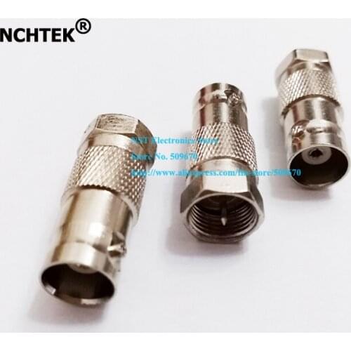 NCHTEK BNC Female Jack to F Male Plug Coaxial Adapter/Free Shipping/100PCS