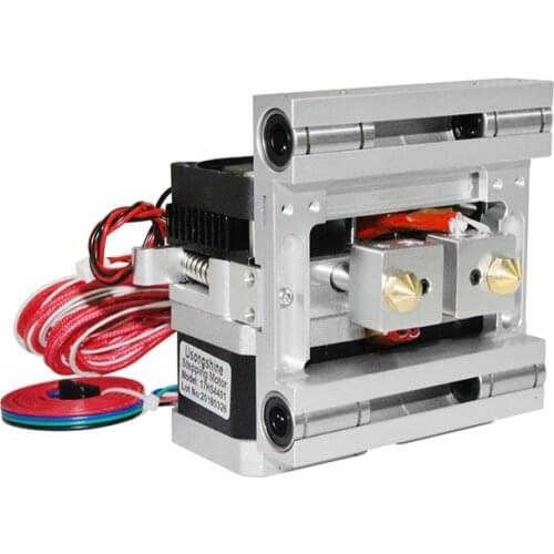 MK10 double nozzle extruder kit 2 metal extruder 3D printer accessories