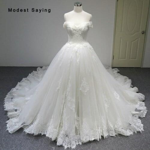 Modest Saying Wedding Dresses With A Train