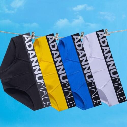 ADANNU Briefs Classic Pop Domineering Man ShortsFine Velvet Touch Belt No Side Seams Sexy Three-dimensional Fit Male Underwear