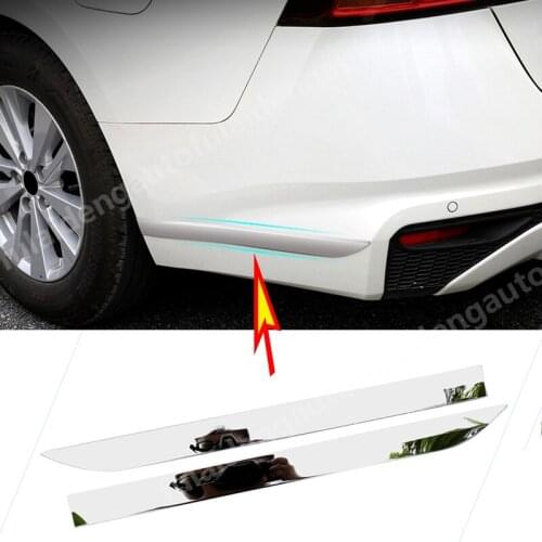 2PCS For Nissan Teana Altima 2019-2020 Rear Bumper Protection Strip Moulding Cover Trim stainless steel Car Styling