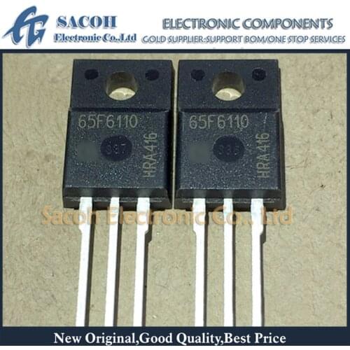 New Original 10PCS/Lot IPA65R110CFDA 65F6110A or IPA65R110CFD 65F6110 TO-220F 31.2A 650V Power MOSFET Transistor