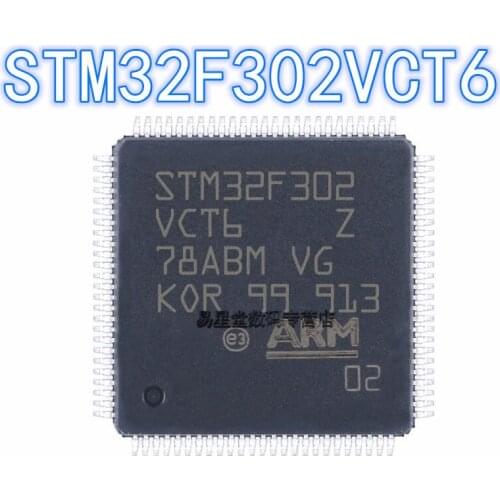 1PCS 100% new original authentic STM32F302VCT6 QFP-100 32F302VCT6 QFP100 32-bit microcontroller chip