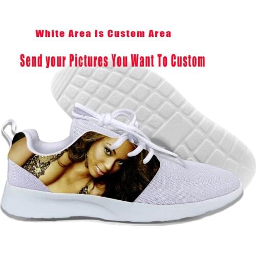 Singer Beyonce Fashion Sneakers Hip Hop Casual Shoes Men Shoes 2019 Summer Lightweight-Breathable Custom DIY High-top Sneakers