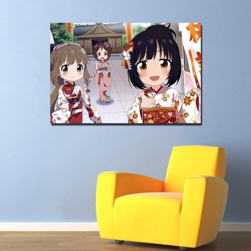 The Idolmaster Cinderella Girls Animation Poster Canvas Print Painting Wall Art for Living Room Home Decor