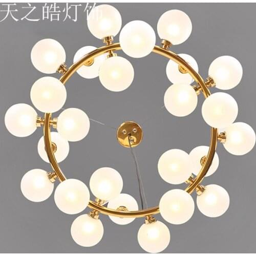 Modern style living room bedroom minimalist restaurant pendant light Nordic clothing decoration glass ball pendant lamp