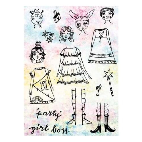 PARTY Transparent Clear Silicone Stamp/Seal for DIY scrapbooking/photo album Decorative clear stamp M203