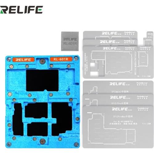 RL-601R Motherboard Middle Layer Tin Planting Platform Strong Magnetic Adsorption Positioning Table for iPhone X -12 Pro Max