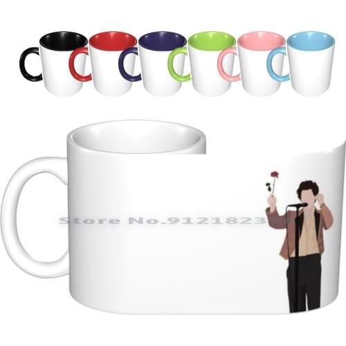 Rose Ceramic Mugs Coffee Cups Milk Tea Mug Rose Concert Style Fashion Watermelon Sugar Treat People With Kindness One Direction
