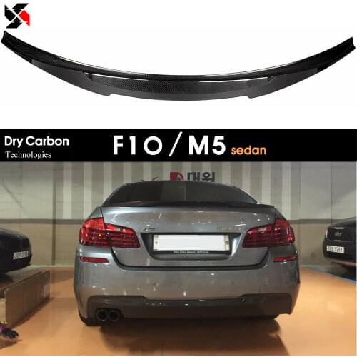 Dry Carbon Fiber Rear Lid Spoiler for BMW F10 5 Series & M5 Sedan 2010 - 2016