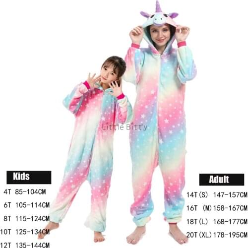 Funny Unisex Flannel Soft Warm Pijamas Women One Piece Nightwear Mens Cosplay Costume Pajamas Unicorn Pajamas Overalls
