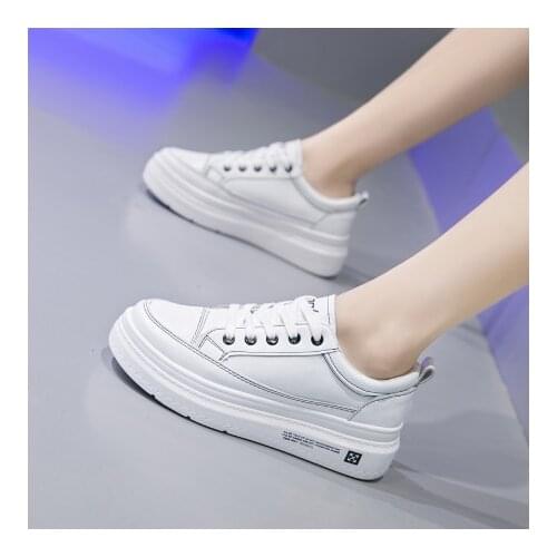 Fashion Sneakers New Spring 2020 Women Shoes For Woman Casual Shoes Wild Platform Heels Female Leisure Women White Sneakers