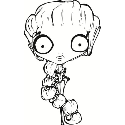 10x8 girl Transparent Clear Rubber Stamp Sheet Cling Scrapbooking Photo Album PaperCard DIY Craft