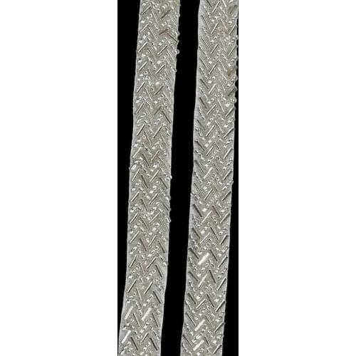 1Yd Beaded Lace Trim Vintage Mesh Fabric Beaded Pearl Trim Braid Sewing Applique