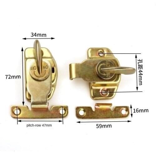 2Pc Connection lock Anti-theft door lock Sliding window lock hasp Dining table Abalone hasp Furniture Hardware Fastener fastener