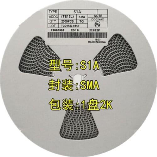 2000pcs/reel DO-214AC SMD Rectifier Diode SMA S1A 1A S1M 1A S2M 1A 2A S3M 2A S3M 3A S1G 1A