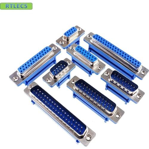 50pcs D-sub connector IDC type 9 Pin 15 Pin 25 Pin 37 Pin Male / Female Flat Ribbon Cable 1.27 mm Pitch Connector Rohs