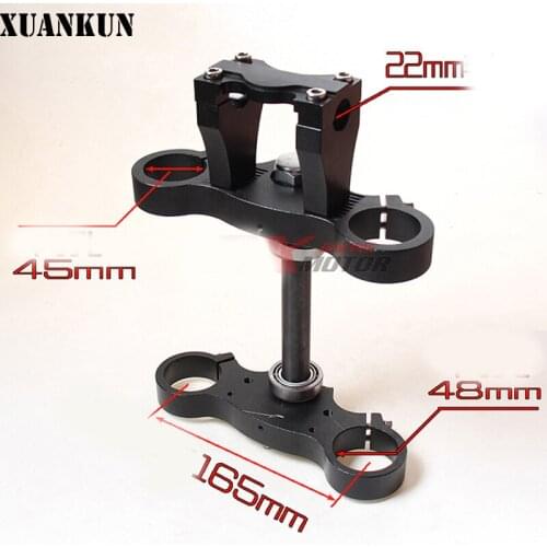 XUANKUN CRF70 CRF50 Off-Road Motorcycle Accessories Modified CNC Direction Of The Device Plate Direction Column Assembly