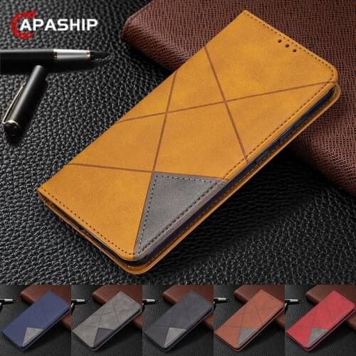 Geometric Leather Flip Case For XiaoMi RedMi Note 10 Pro Luxury Wallet Cover RedMi Note10 10S Coque Magnetic Card Slot Phone Bag