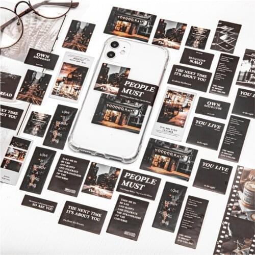 45 pcs Fading photo studio series Decorative Stickers Scrapbooking diy Stick Label Diary Stationery Album Retro film Sticker