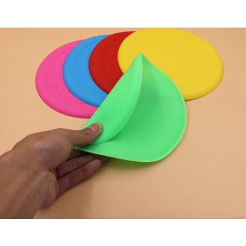 Child Silicon Flying Disk Throw Catch Discs Outdoor Family Beach Sport Fun Toy