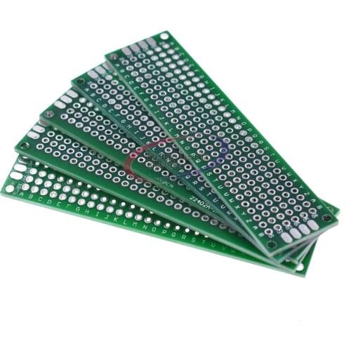 5pcs 2x8 cm double Side prototype pcb 2*8 panel Universal Board