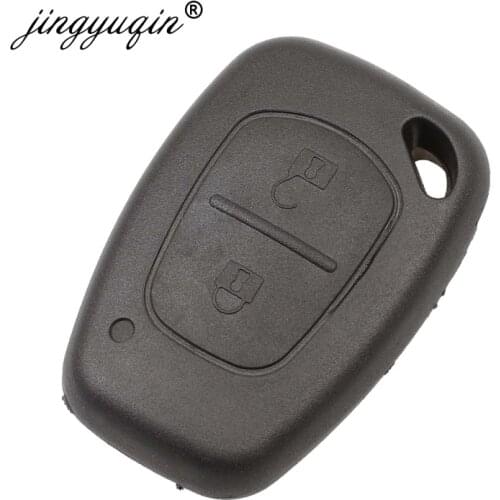 Jingyuqin 50pcs/lot 2 Button Remote Key Shell For Renault Opel Vauxhall for Nissan Vivaro Traffic Primastar FOB Case