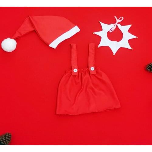 Christmas Newborn Photography Props Baby Boy Girl Dress Romper Jumpsuit Outfit Photography Clothing