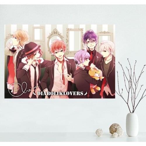 Nice Custom DIABOLIK LOVERS Canvas Poster Print painting Art Wall Silk Poster cloth print Fabric Poster