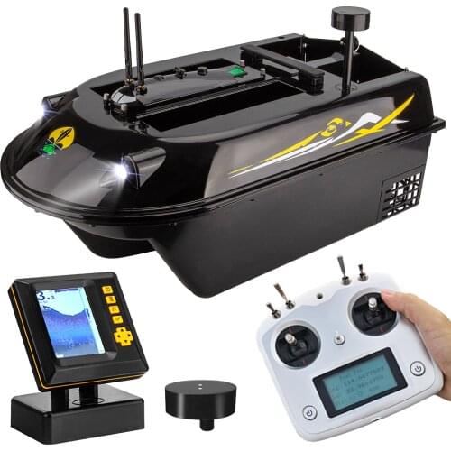 GPS RC Fish Bait Boat 8kg Load with 600M Wireless Remote Control Sea Fishing Bait Boat with Fish Finder 36W 12V 6.8A Bait Boats