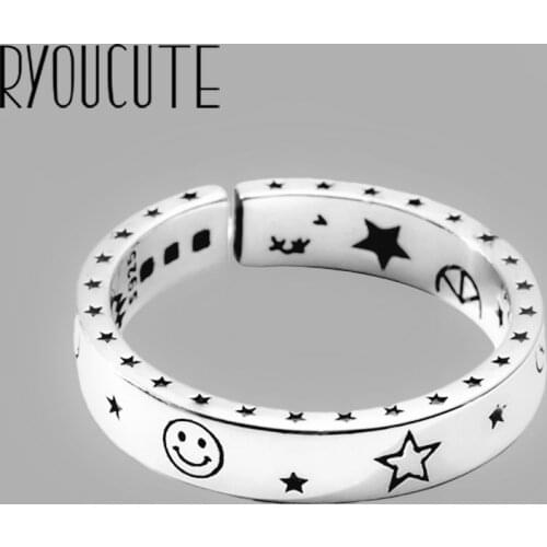 Exaggerated Personality Boho Moon Star Rings For Women Charm Engagement Rings Men Vintage Knuckle Finger Jewelry