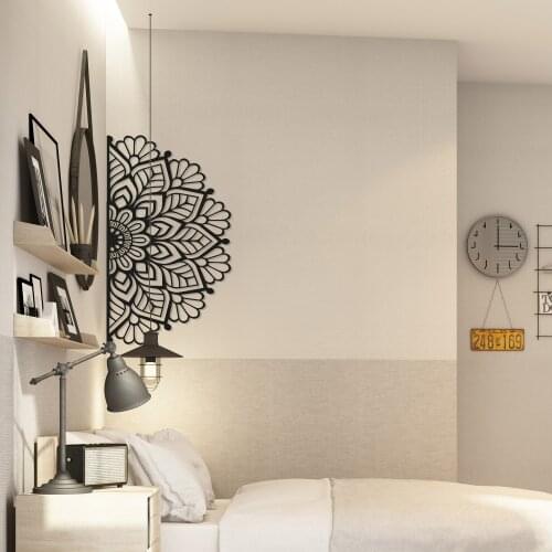 Mandala Metal Wall Art, Metal Mandala Lotus Wall Decor, Metal Lotus Wall Decor, Lotus Metall Dekor, Half Mandala Metal Decor