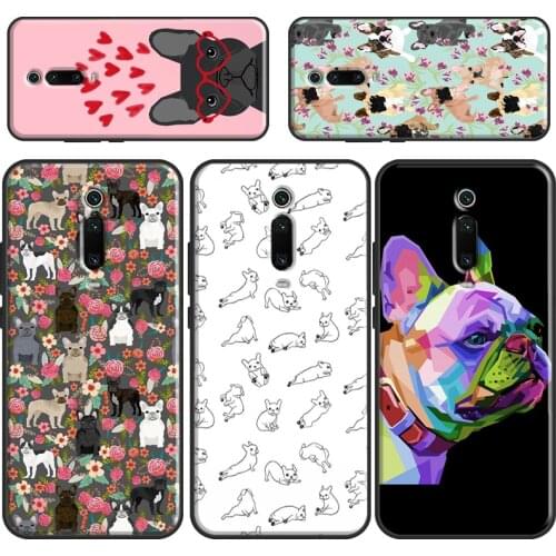 Cute French Bulldog Phone Case For Xiaomi Mi 11 Ultra 9 10 Lite A3 9T 10T Pro Cover For POCO X3 F3 F2 M3 Pro
