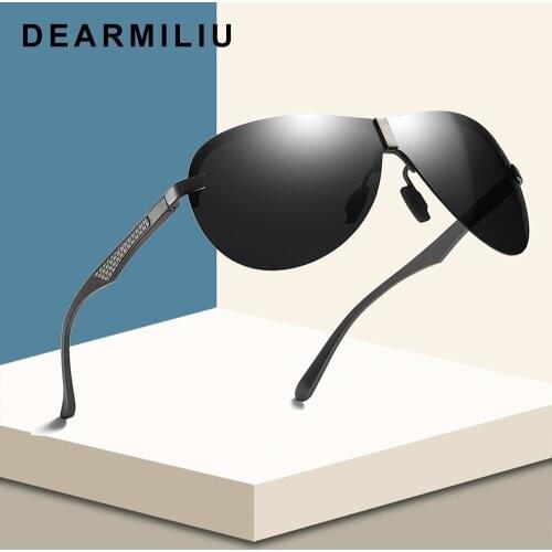 DEARMILIU Brand Polarized Rimless Sunglasses Men New Fashion Eyes Protect Sun Glasses Accessories driving goggles oculos de sol