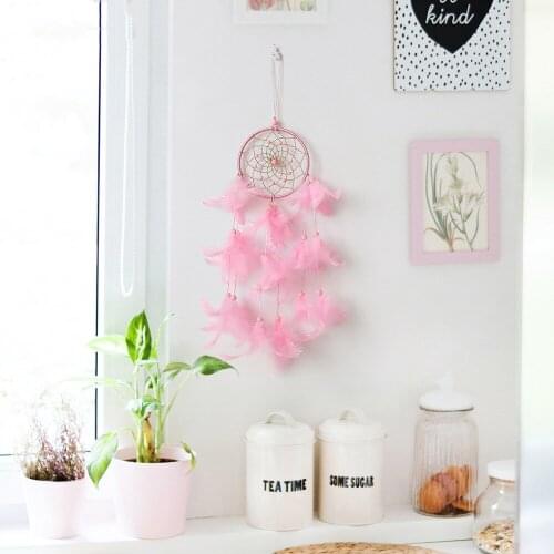 Indian Style Dream Catchers Hanging For Car Room Decoration Handmade Feathers Tassel Wind Chimes 45cm Dreamcatchers Ornaments