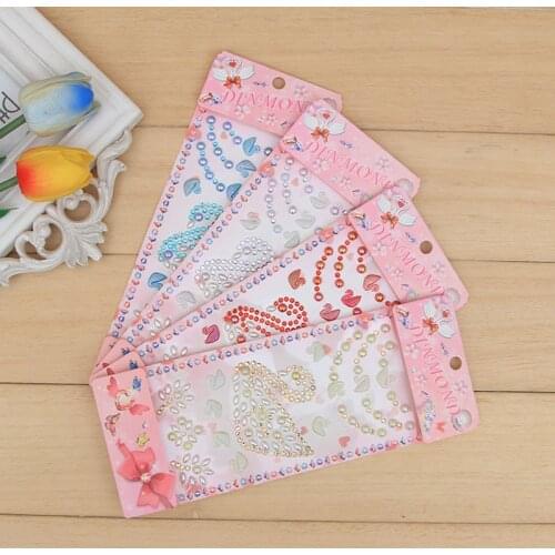 Swan Stickers Watercolor Diamond Crystal Animals Paper Stickers For Children Scrapbooking Diary Diy Albums Toys 5Pcs