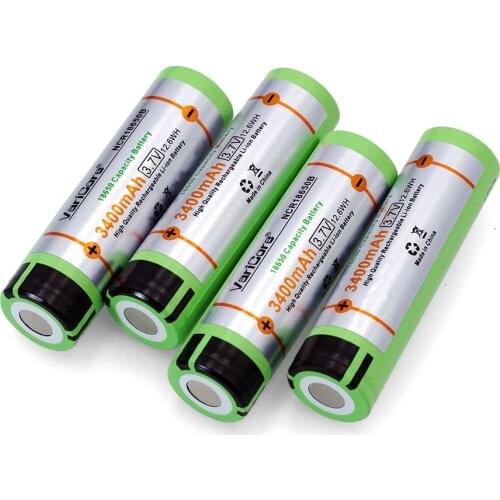 New 10PCS VariCore for Panasonic 18650 3400mAh battery NCR18650B with original new 3.7V Suitable for flashlights