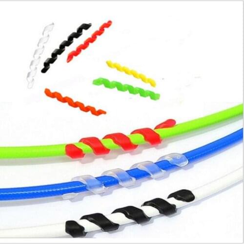 Wholesale 500pcs/lot (100bags) SOFT SILICONE rubber BIKE FRAME PROTECTOR CABLE OUTER BRAKE GEAR HOSE rub