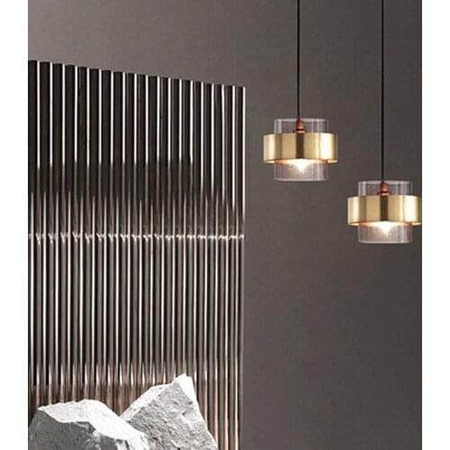 Danish design pendant lamp chambre iron home interior lighting bedroom LED lustre pendente restaurant minimalist hanging lamp