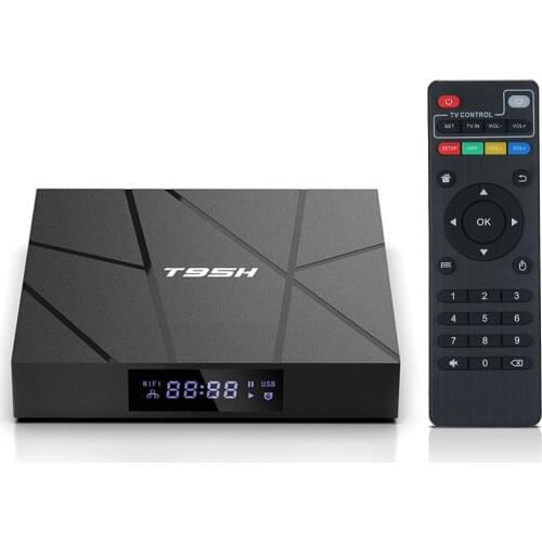 T95H Allwinner H616 Smart Android 10.0 TV Box 4GB RAM 64GB ROM Set Top Box 2.4G WiFi Bluetooth 100M LAN 6K Media Player