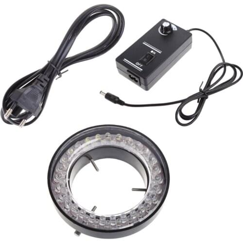 56 LED Adjustable Ring Light illuminator Lamp for stEREO ZOOM Microscope
