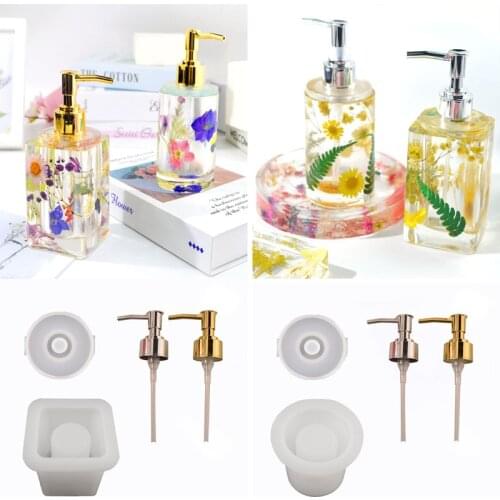 DIY Perfume Hand Sanitizer Bottle Mold Cylindrical Square Sub-Bottle Storage Silicone Mold For Resin
