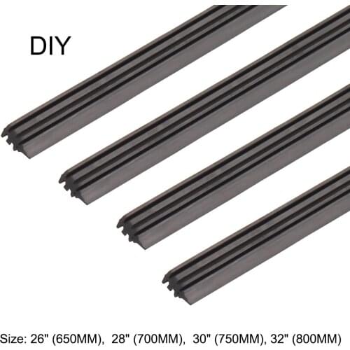2Pcs/Set Windshield Repairs Vehicle Windshield Insert Natural Rubber Car Wiper Blade Strip 26"28"30"32" Wiper Accessories